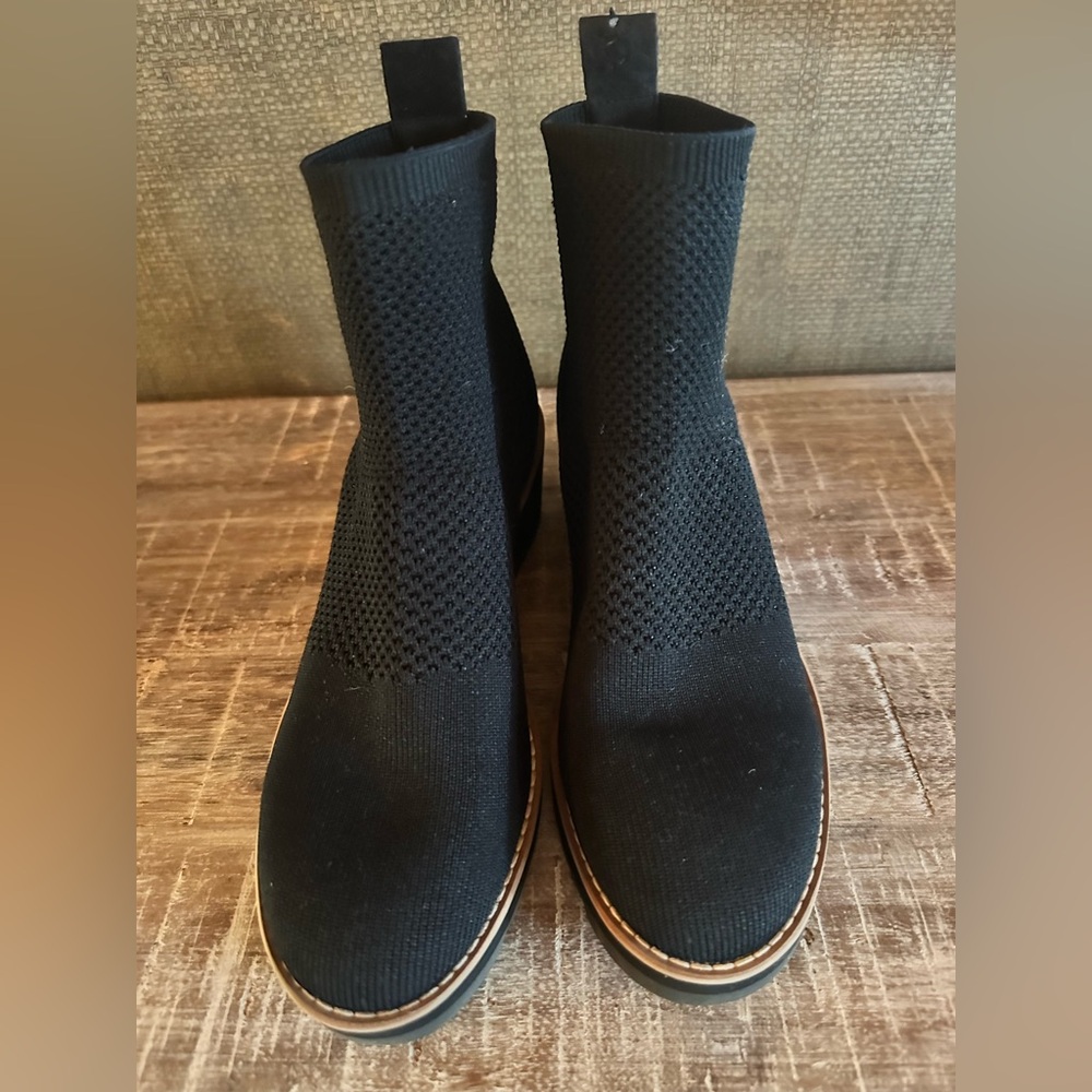 London Knit Wedge Booties